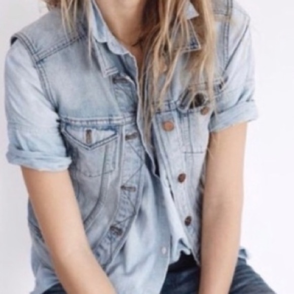 Madewell Denim Vest, S - Picture 2 of 13